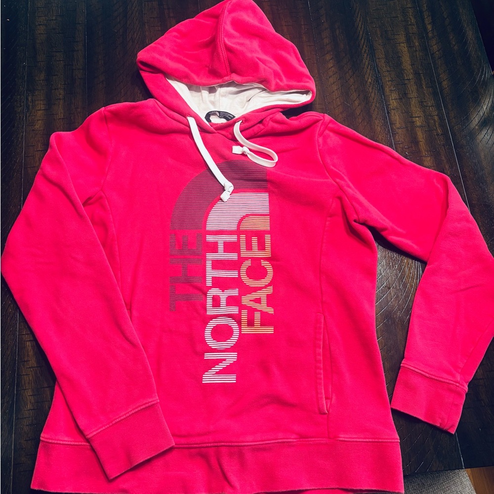 The North Face Women's Hot Pink Logo Hoodie Sweater